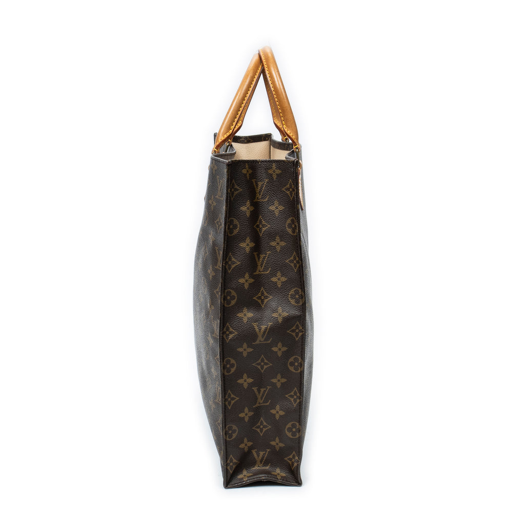 Handbag Sac Plat Brown Monogram Canvas
