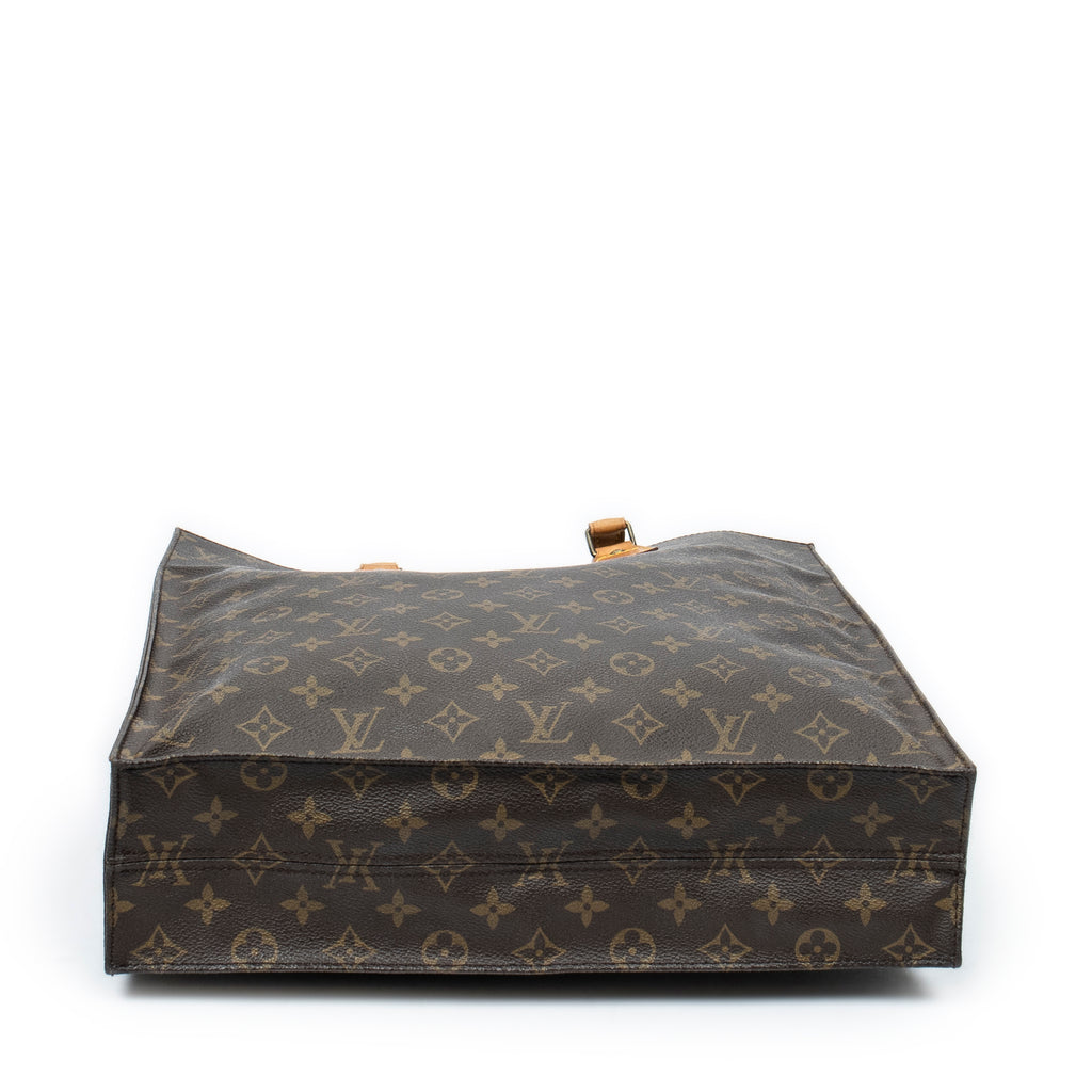 Handbag Sac Plat Brown Monogram Canvas