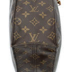 Handbag Sac Plat Brown Monogram Canvas