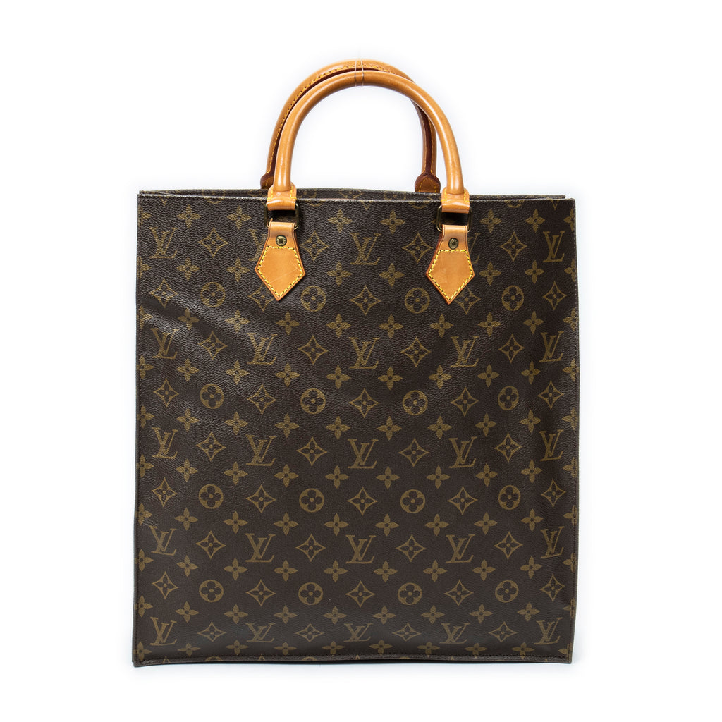 Handbag Sac Plat Brown Monogram Canvas