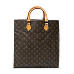 Handbag Sac Plat Brown Monogram Canvas