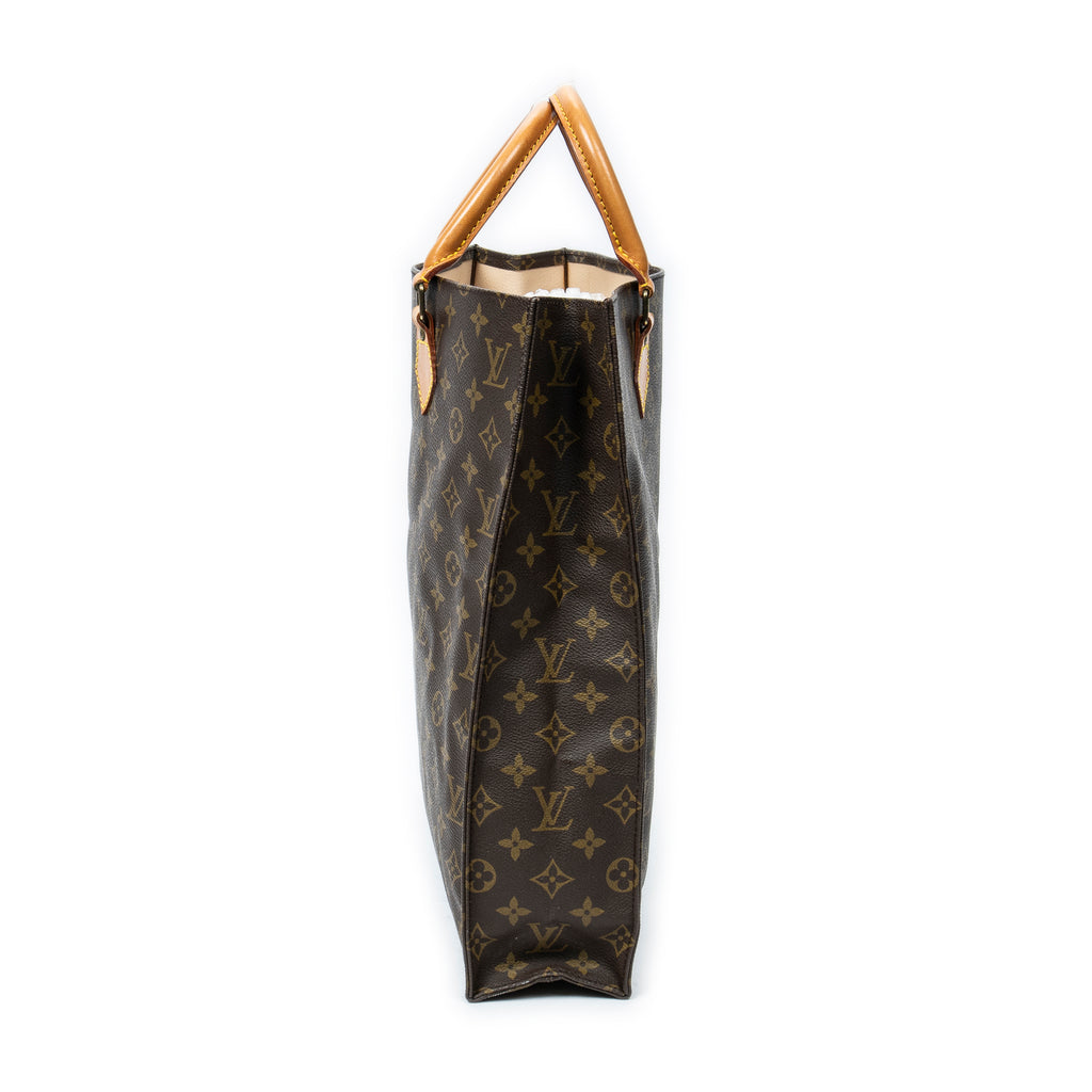 Handbag Sac Plat Brown Monogram Canvas