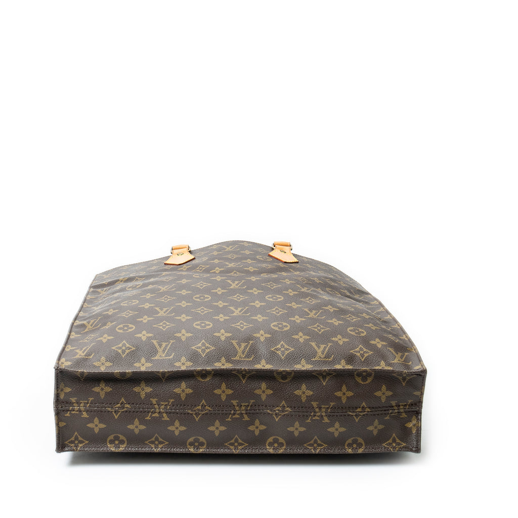 Handbag Sac Plat Brown Monogram Canvas