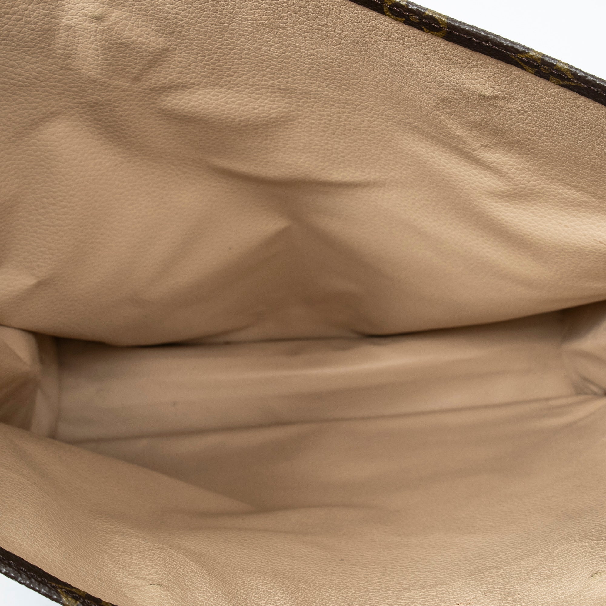 Handbag Sac Plat Brown Monogram Canvas