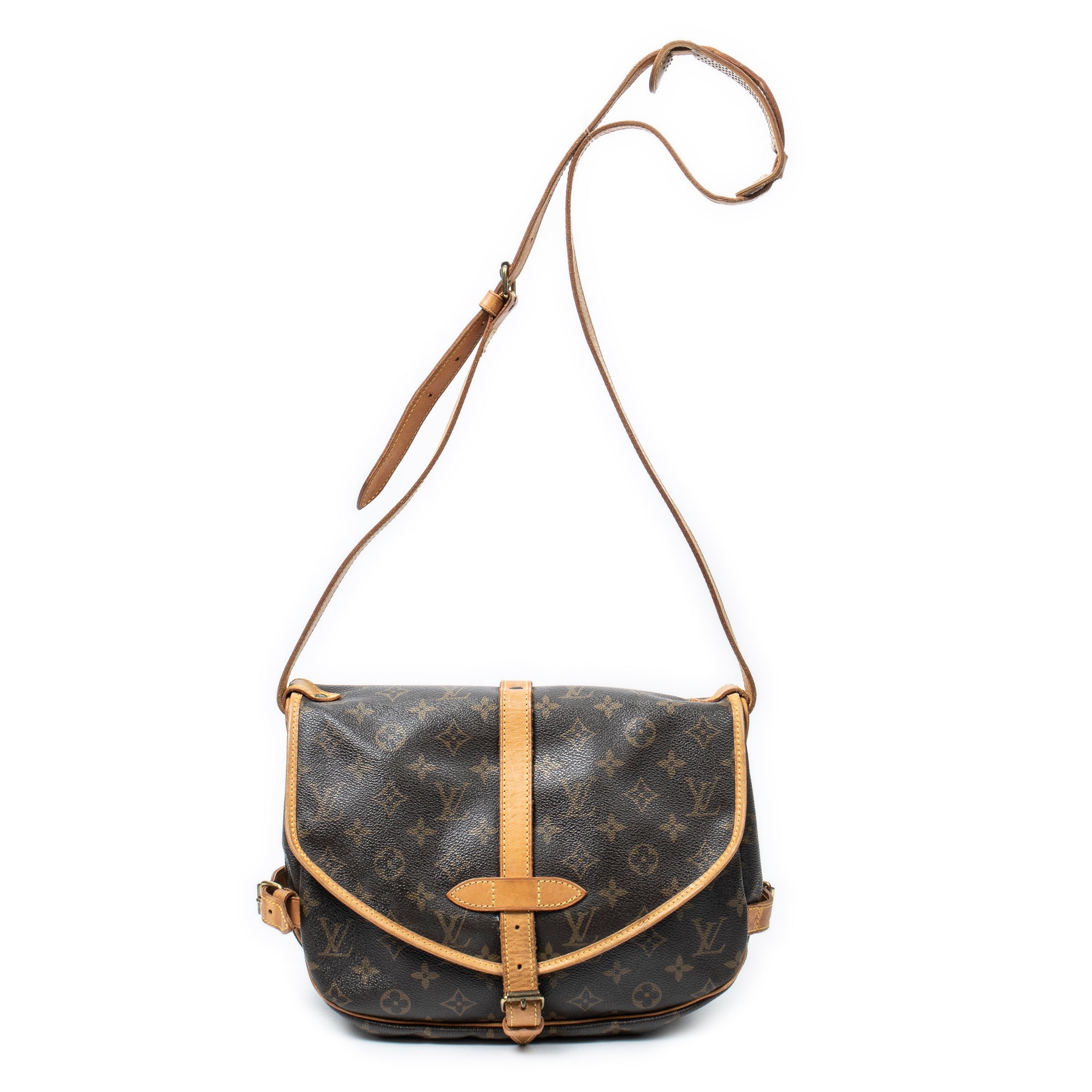 Shoulder Bag Saumur MM Brown Monogram Canvas