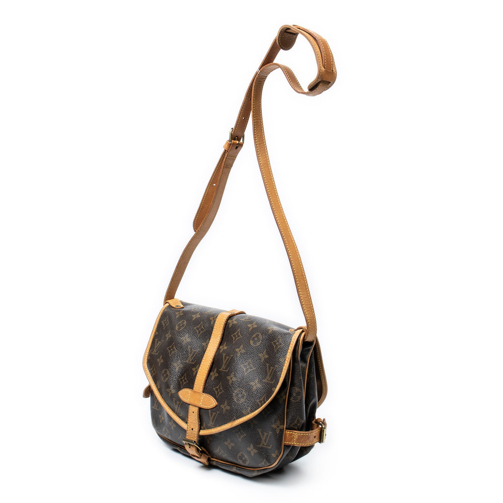 Shoulder Bag Saumur MM Brown Monogram Canvas