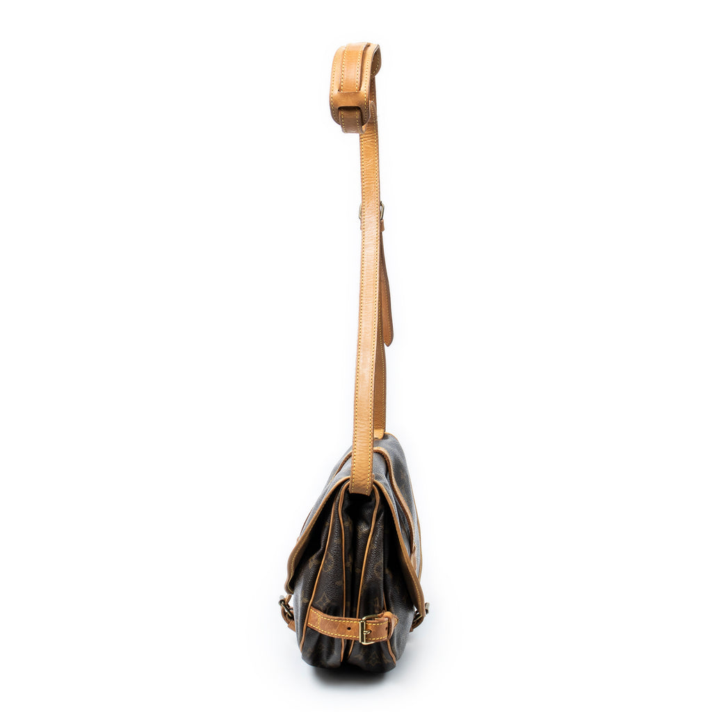 Shoulder Bag Saumur MM Brown Monogram Canvas