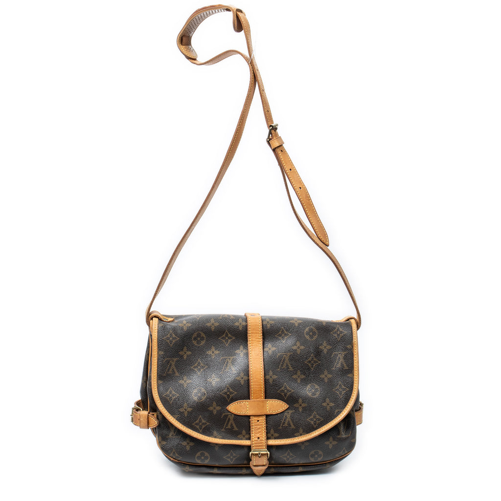 Shoulder Bag Saumur MM Brown Monogram Canvas