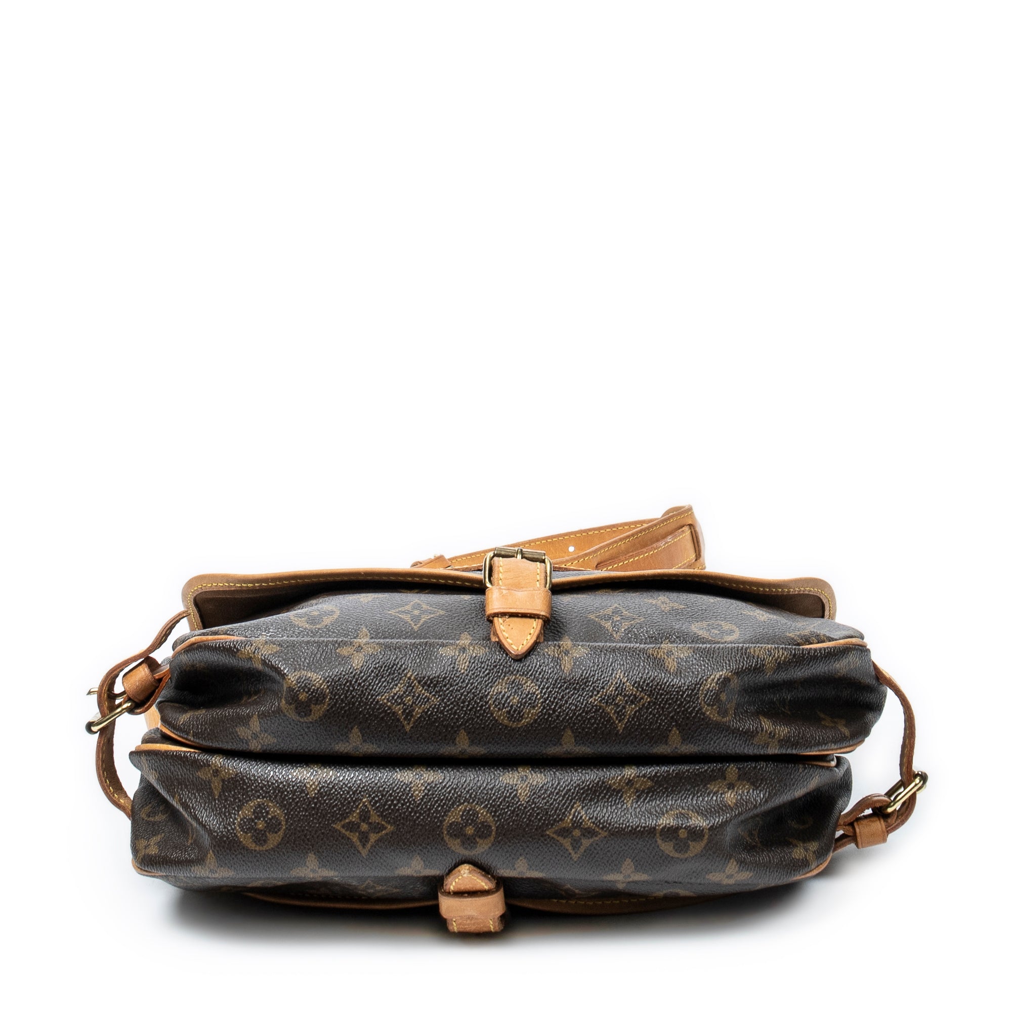 Shoulder Bag Saumur MM Brown Monogram Canvas