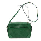 Shoulder Bag Trocadero Black Stitching 27 Green Epi