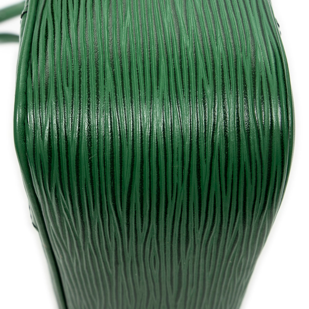 Shoulder Bag Trocadero Black Stitching 27 Green Epi