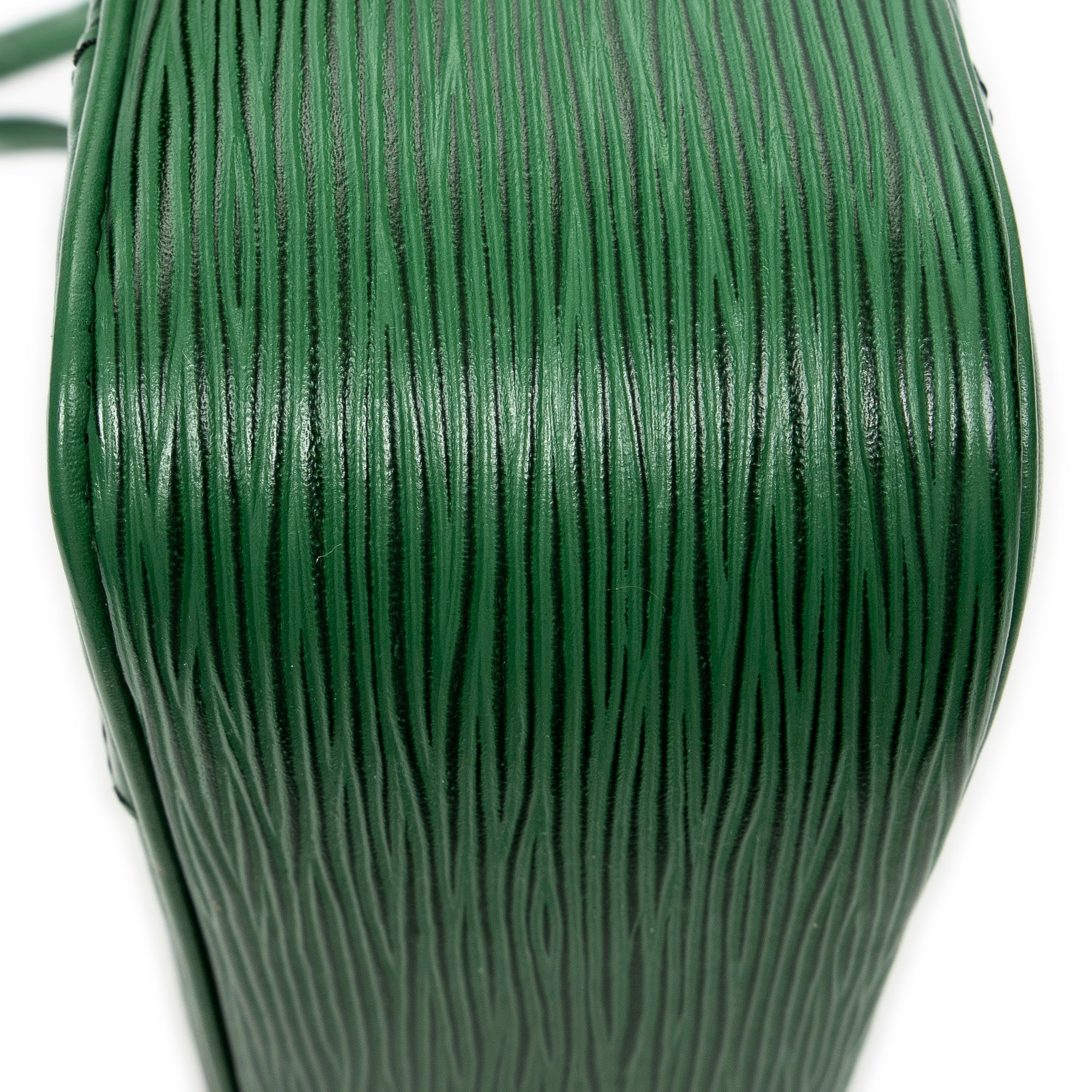 Shoulder Bag Trocadero Black Stitching 27 Green Epi