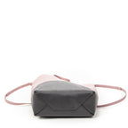 Shoulder Bag Small Bicolor Vertical Cabas Tote Light Pink Grained Calfskin Leather