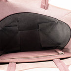 Shoulder Bag Small Bicolor Vertical Cabas Tote Light Pink Grained Calfskin Leather