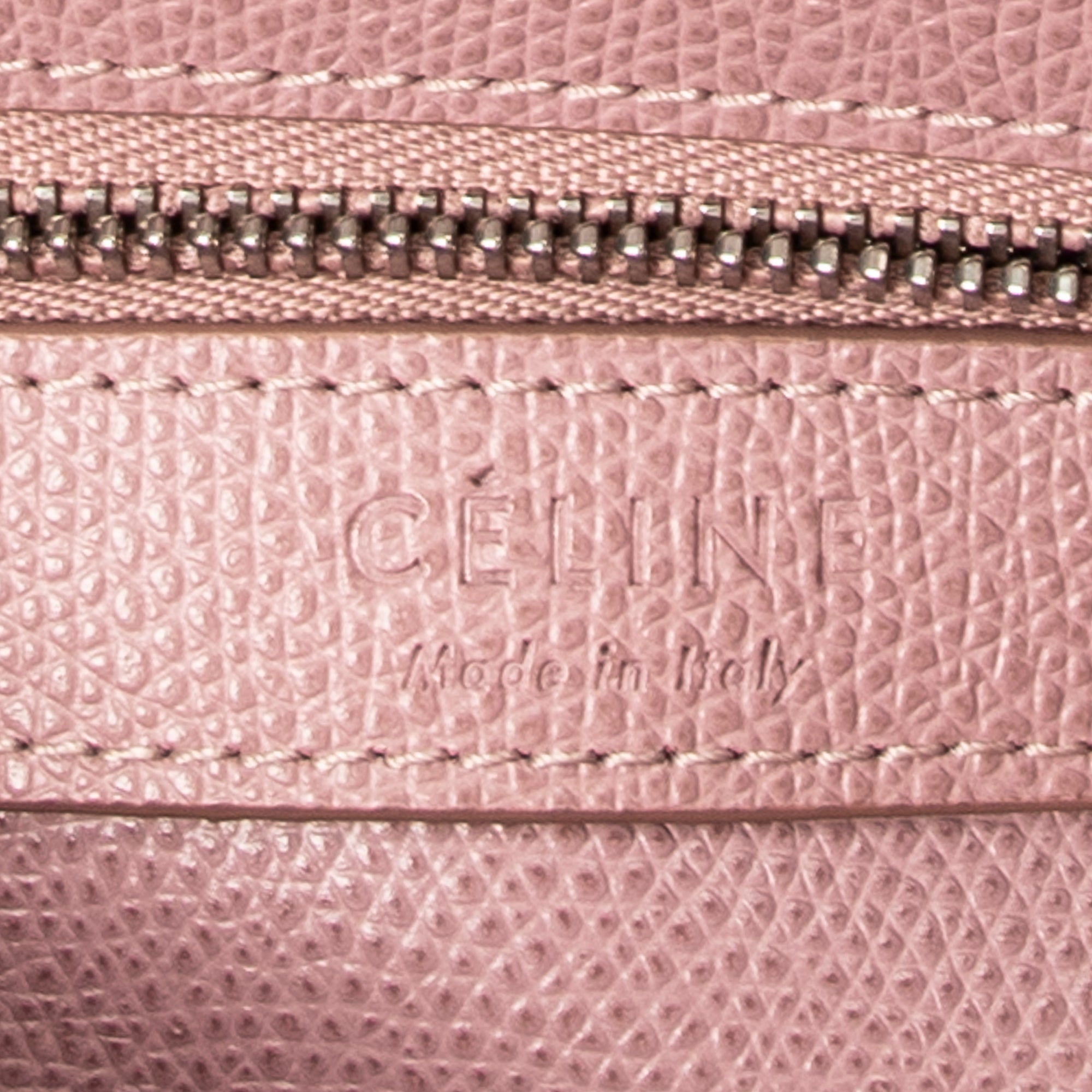 Shoulder Bag Small Bicolor Vertical Cabas Tote Light Pink Grained Calfskin Leather