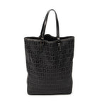 Handbag Vertical Shopping Tote Black Zucchino Canvas