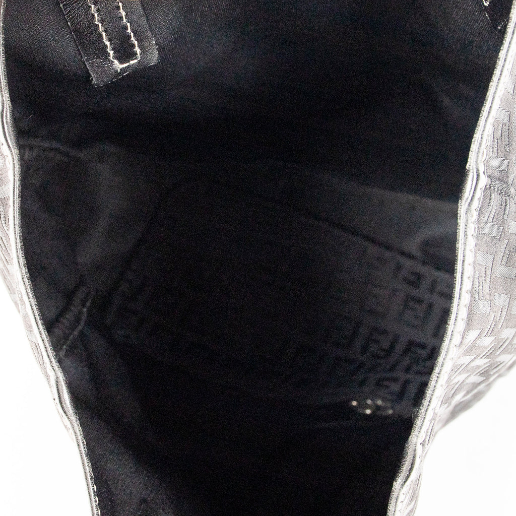 Handbag Vertical Shopping Tote Black Zucchino Canvas