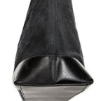 Shoulder Bag Tall Shopping Tote Black Monogrammed Canvas