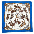 Scarf Scarf Blue 100% Twill Silk