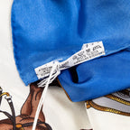 Scarf Scarf Blue 100% Twill Silk