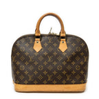 Handbag Alma PM Brown Monogram Canvas