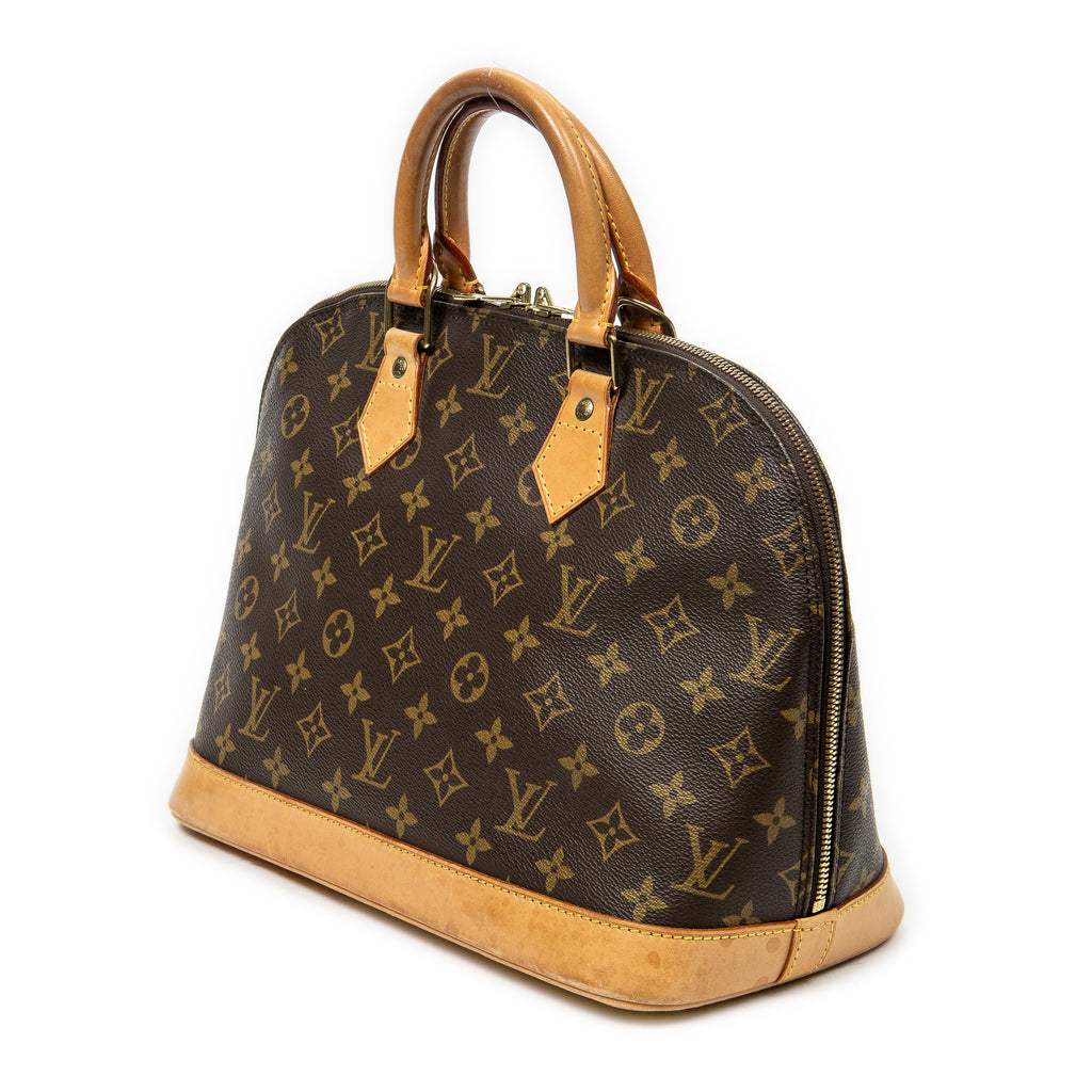 Handbag Alma PM Brown Monogram Canvas