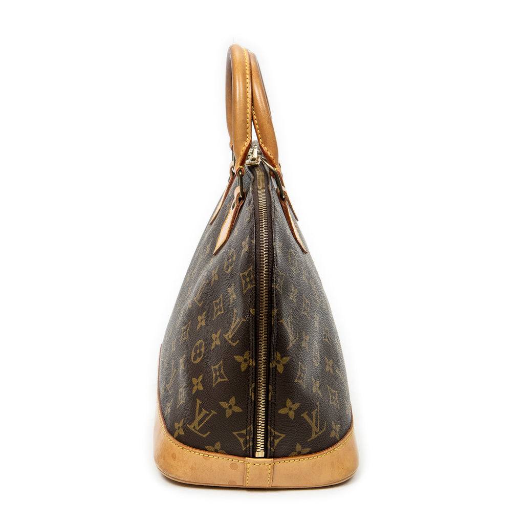 Handbag Alma PM Brown Monogram Canvas