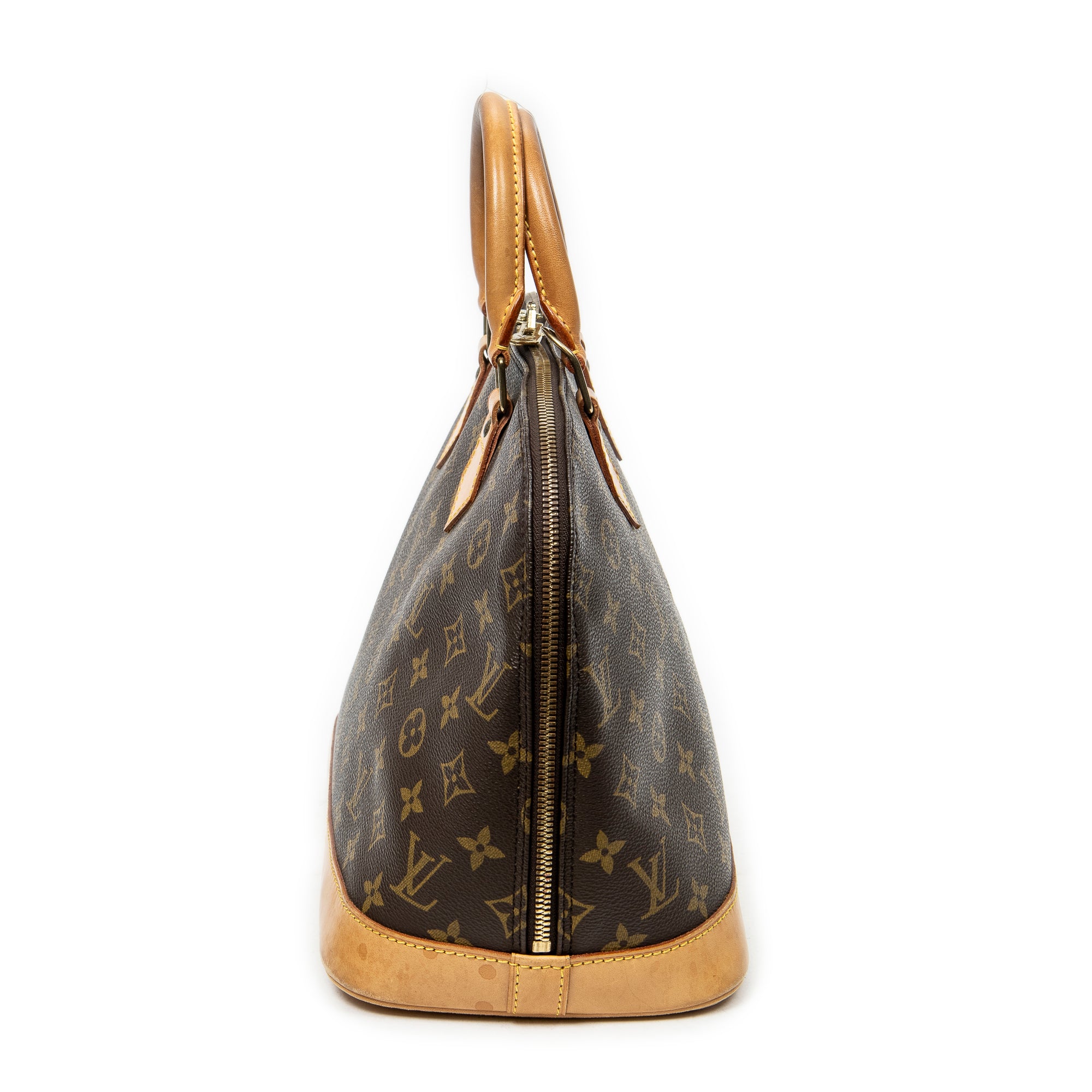 Handbag Alma PM Brown Monogram Canvas