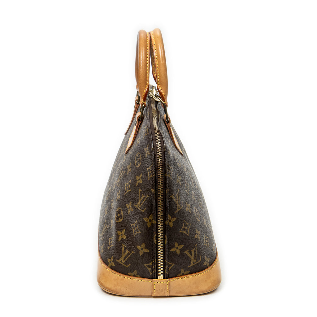 Handbag Alma PM Brown Monogram Canvas