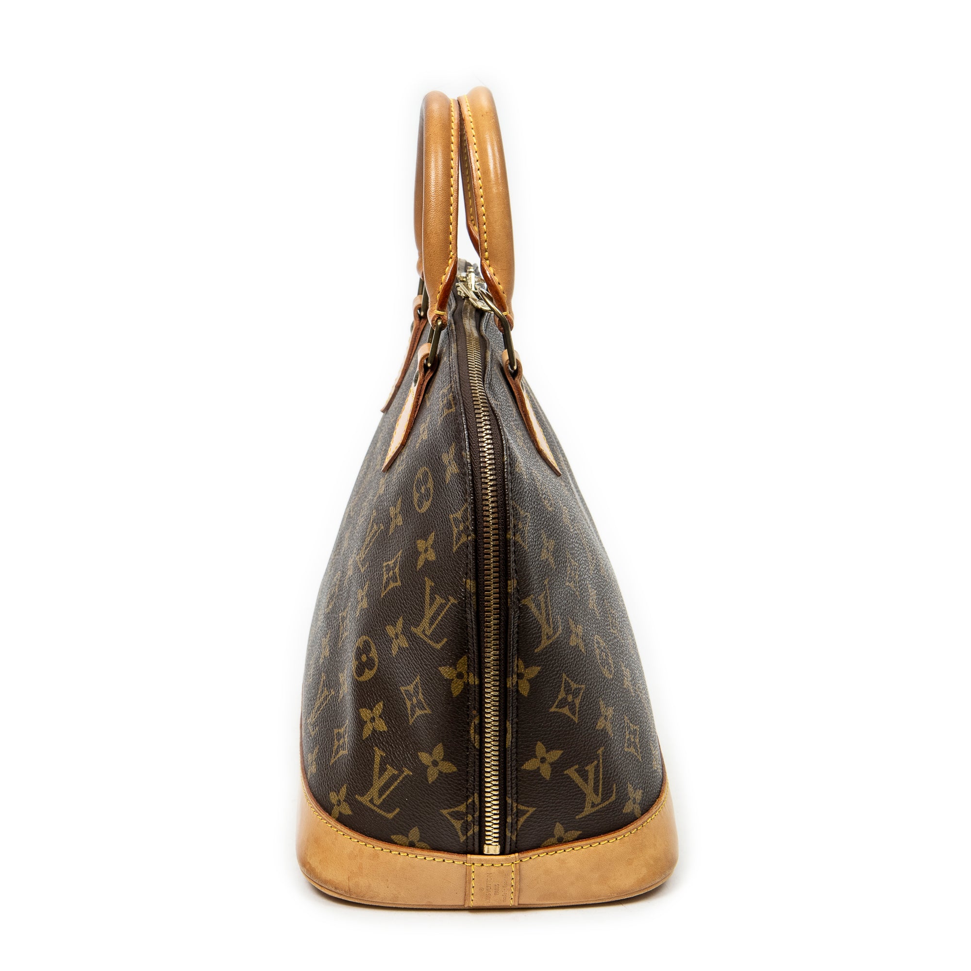 Handbag Alma PM Brown Monogram Canvas