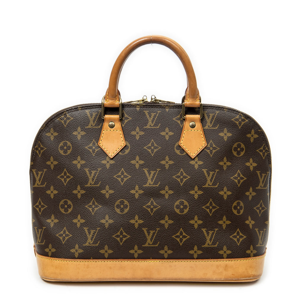 Handbag Alma PM Brown Monogram Canvas