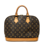 Handbag Alma PM Brown Monogram Canvas