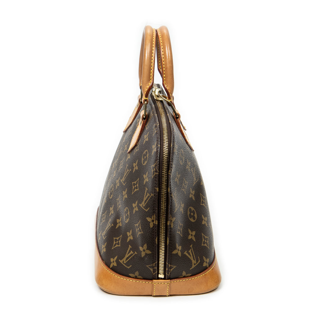 Handbag Alma PM Brown Monogram Canvas