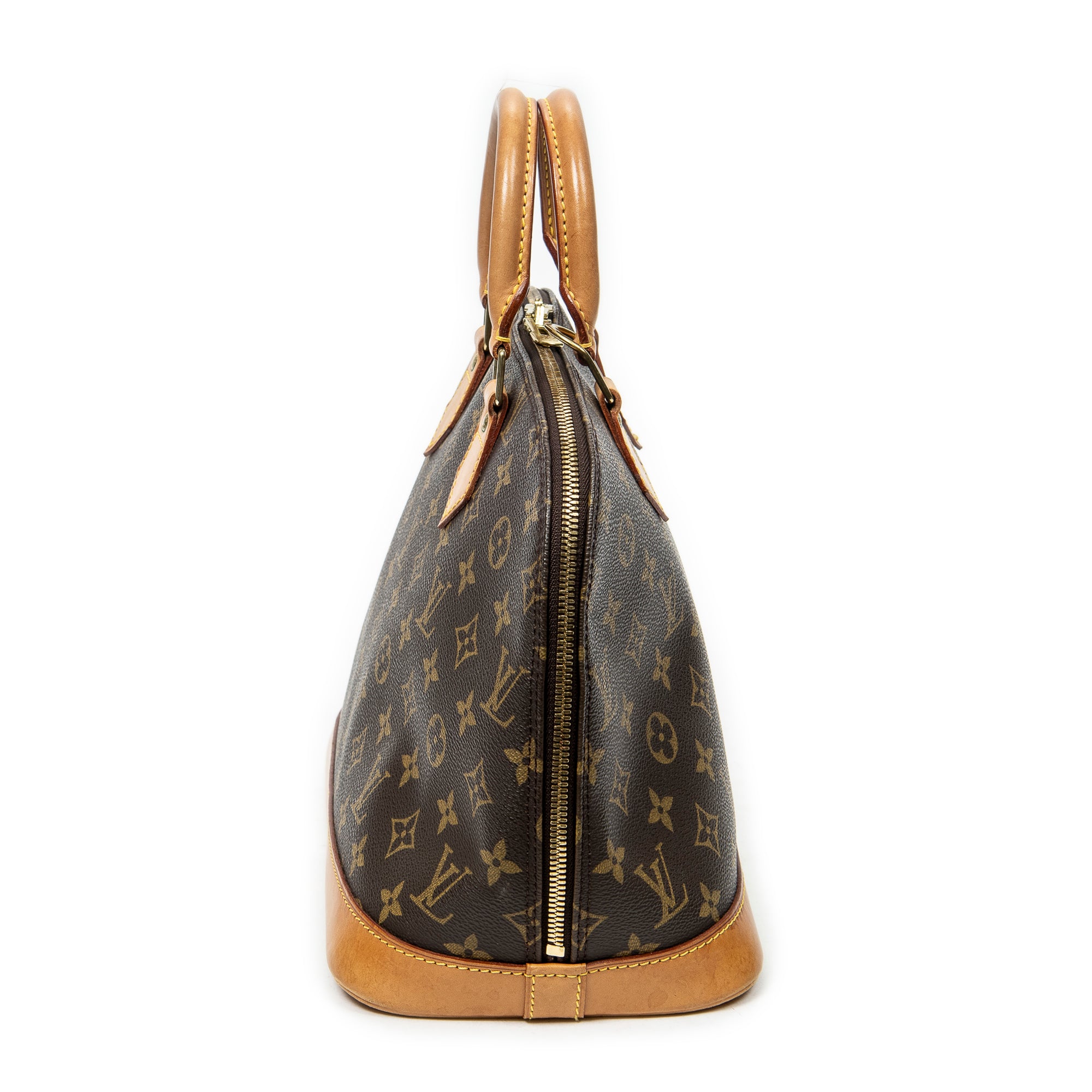 Handbag Alma PM Brown Monogram Canvas