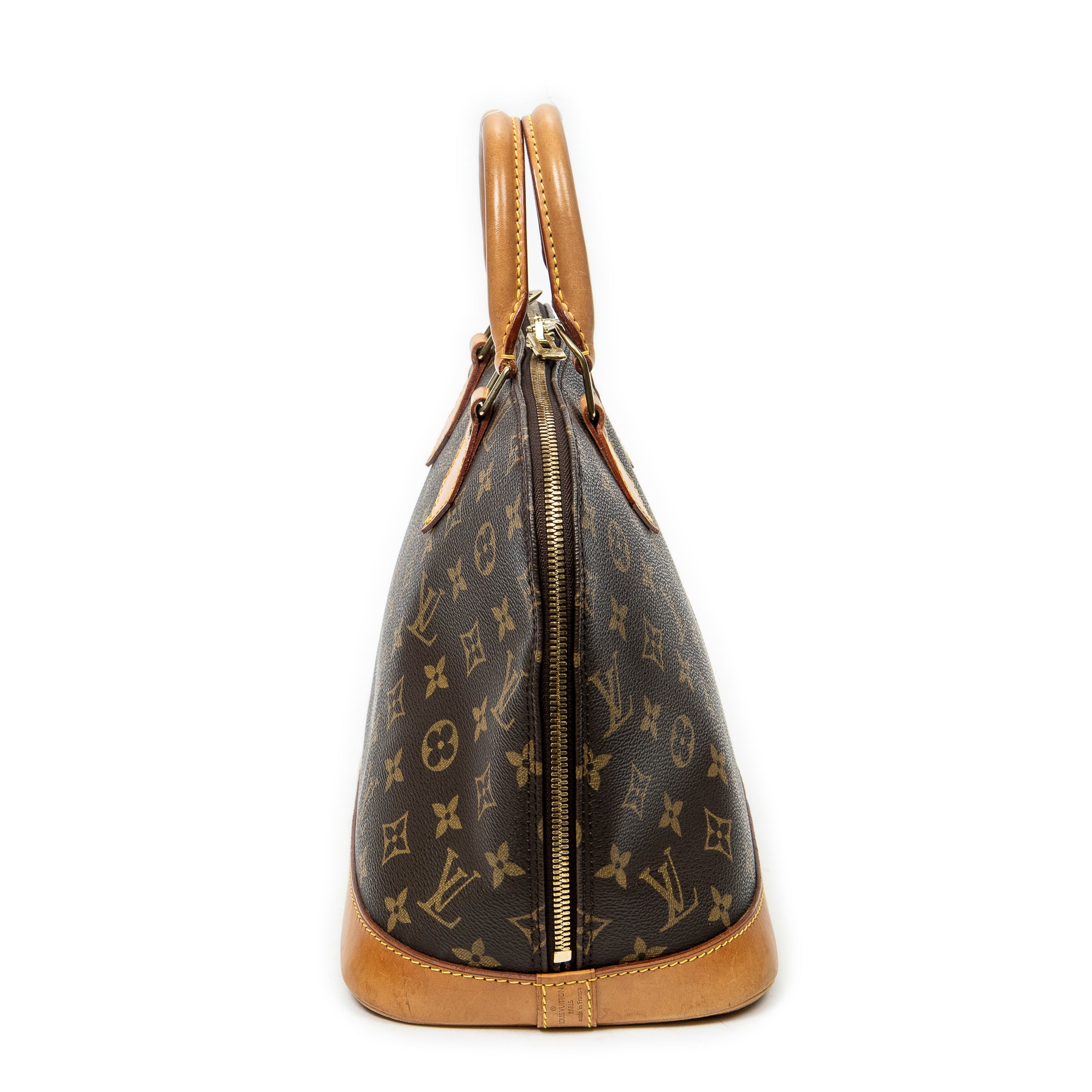 Handbag Alma PM Brown Monogram Canvas