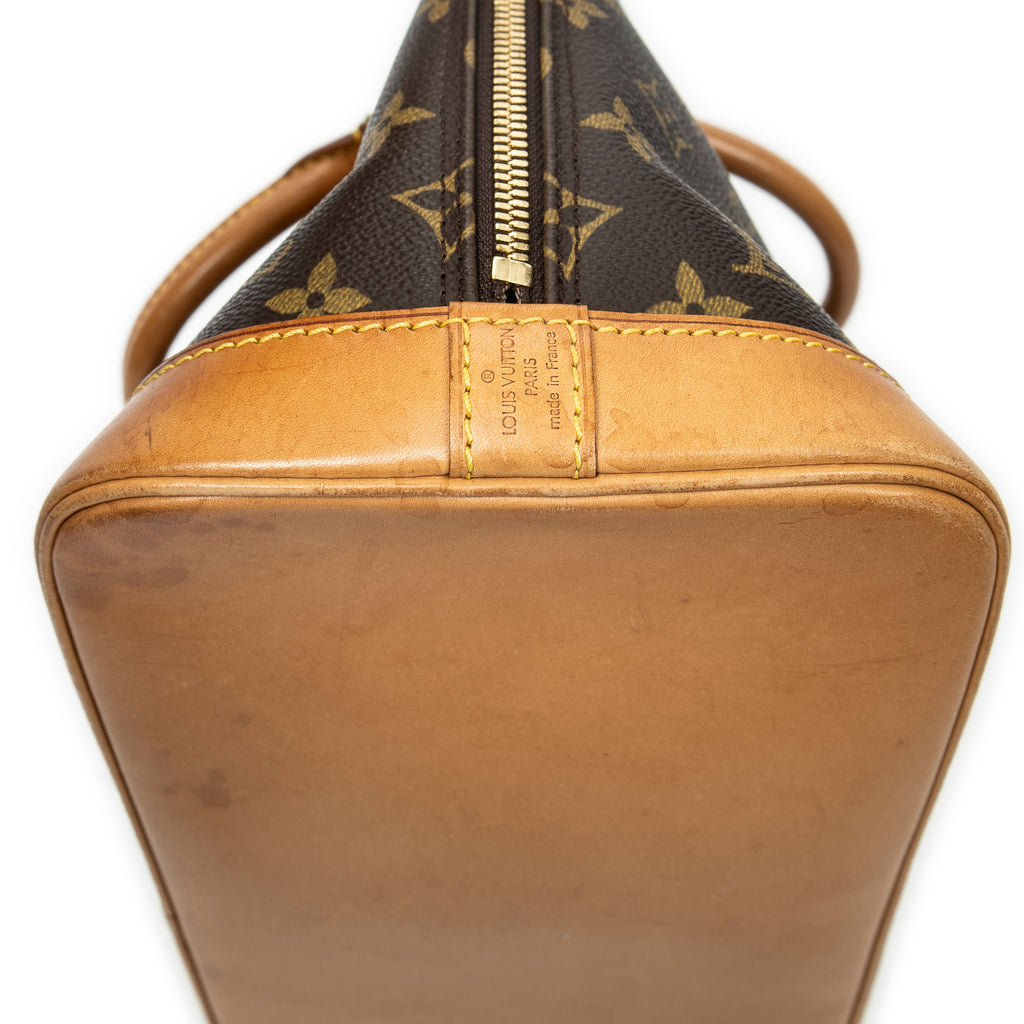Handbag Alma PM Brown Monogram Canvas