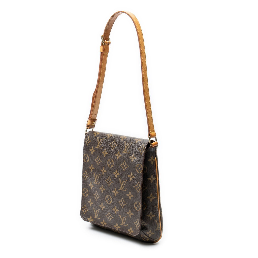 Shoulder Bag Musette Salsa Brown Monogram Canvas