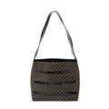 Shoulder Bag Vintage Shoulder Hobo Black Macadam Coated Canvas