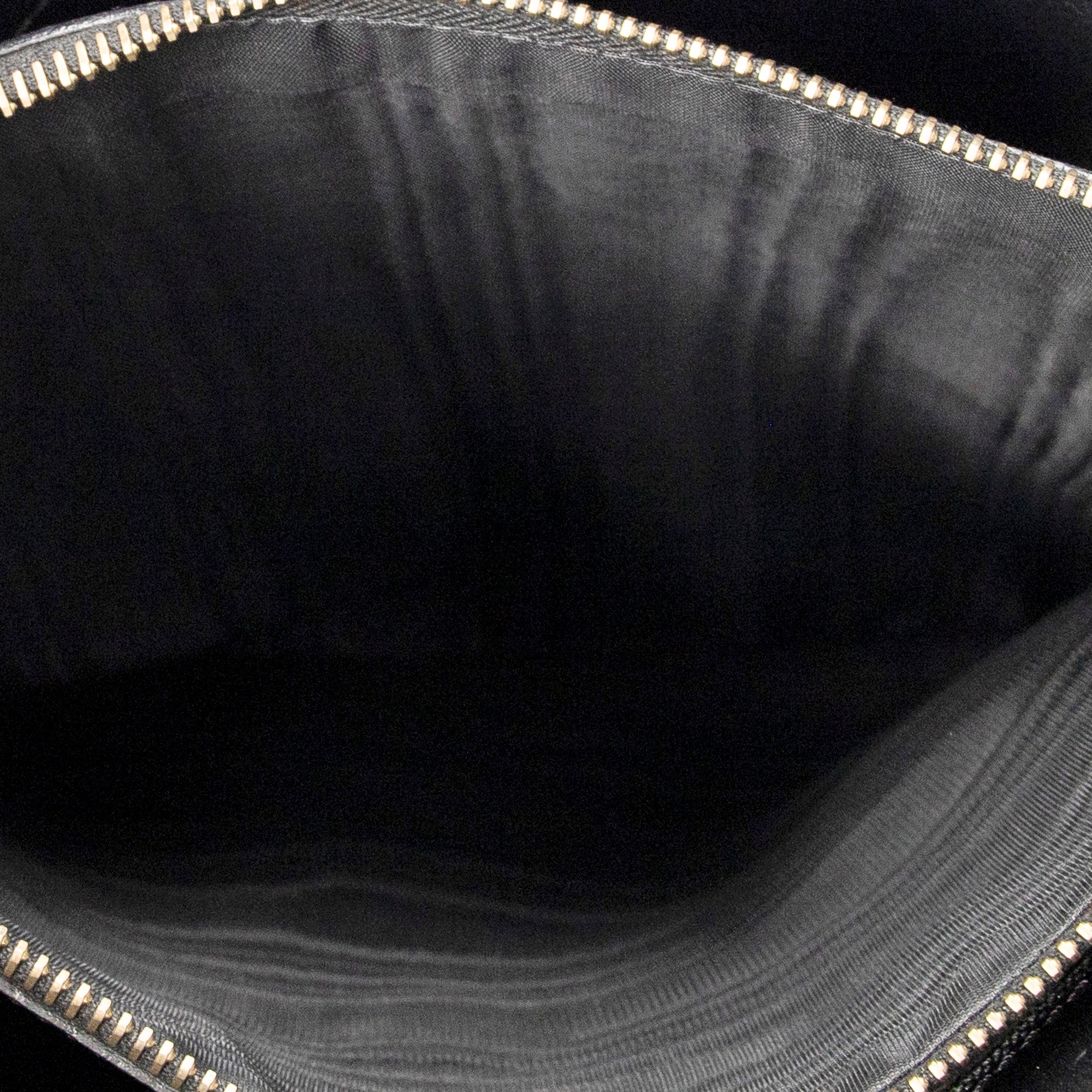 Shoulder Bag Vintage Shoulder Hobo Black Macadam Coated Canvas