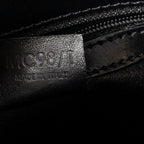 Shoulder Bag Vintage Shoulder Hobo Black Macadam Coated Canvas