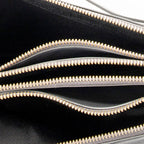 Shoulder Bag Small Trio Crossbody Grey Calfskin Leather