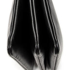 Shoulder Bag Small Trio Crossbody Black Calfskin Leather