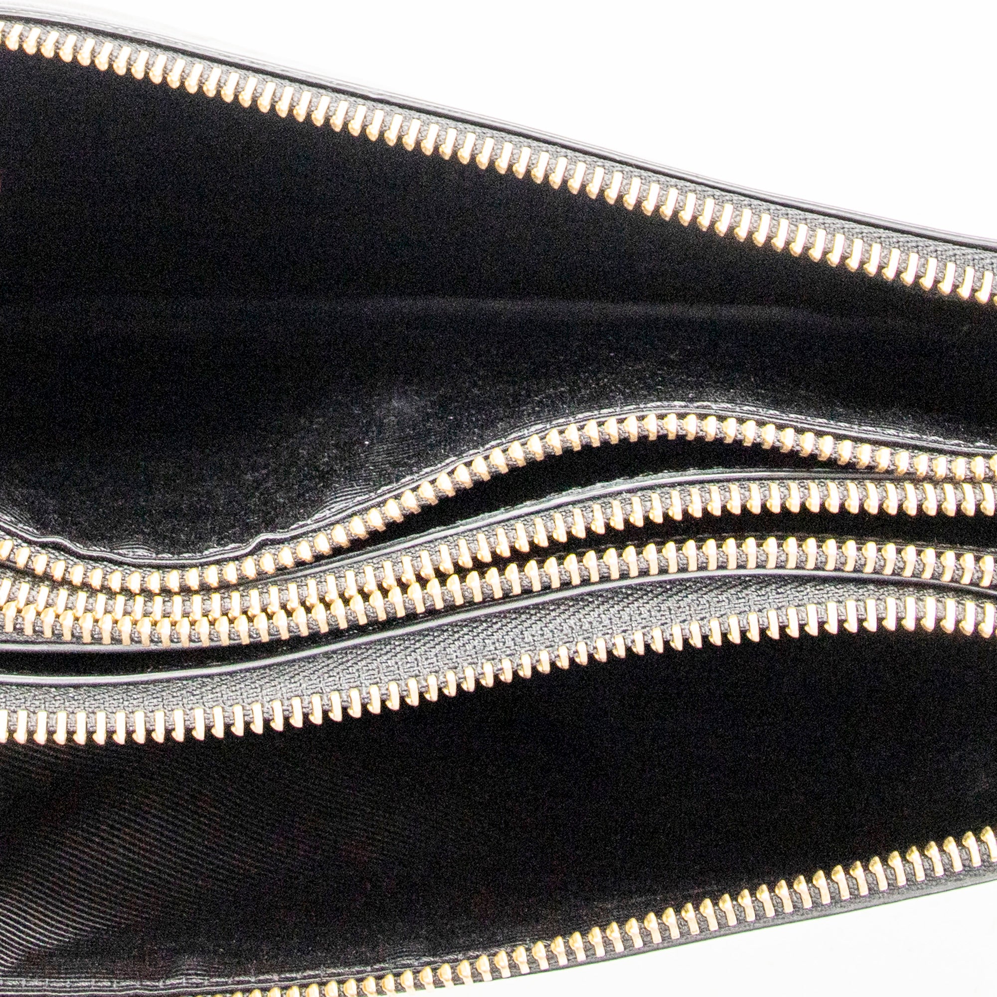 Shoulder Bag Small Trio Crossbody Black Calfskin Leather