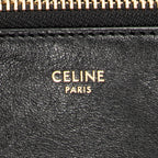 Shoulder Bag Small Trio Crossbody Black Calfskin Leather