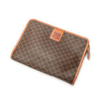 Clutch Vintage Clutch Brown Macadam Coated Canvas
