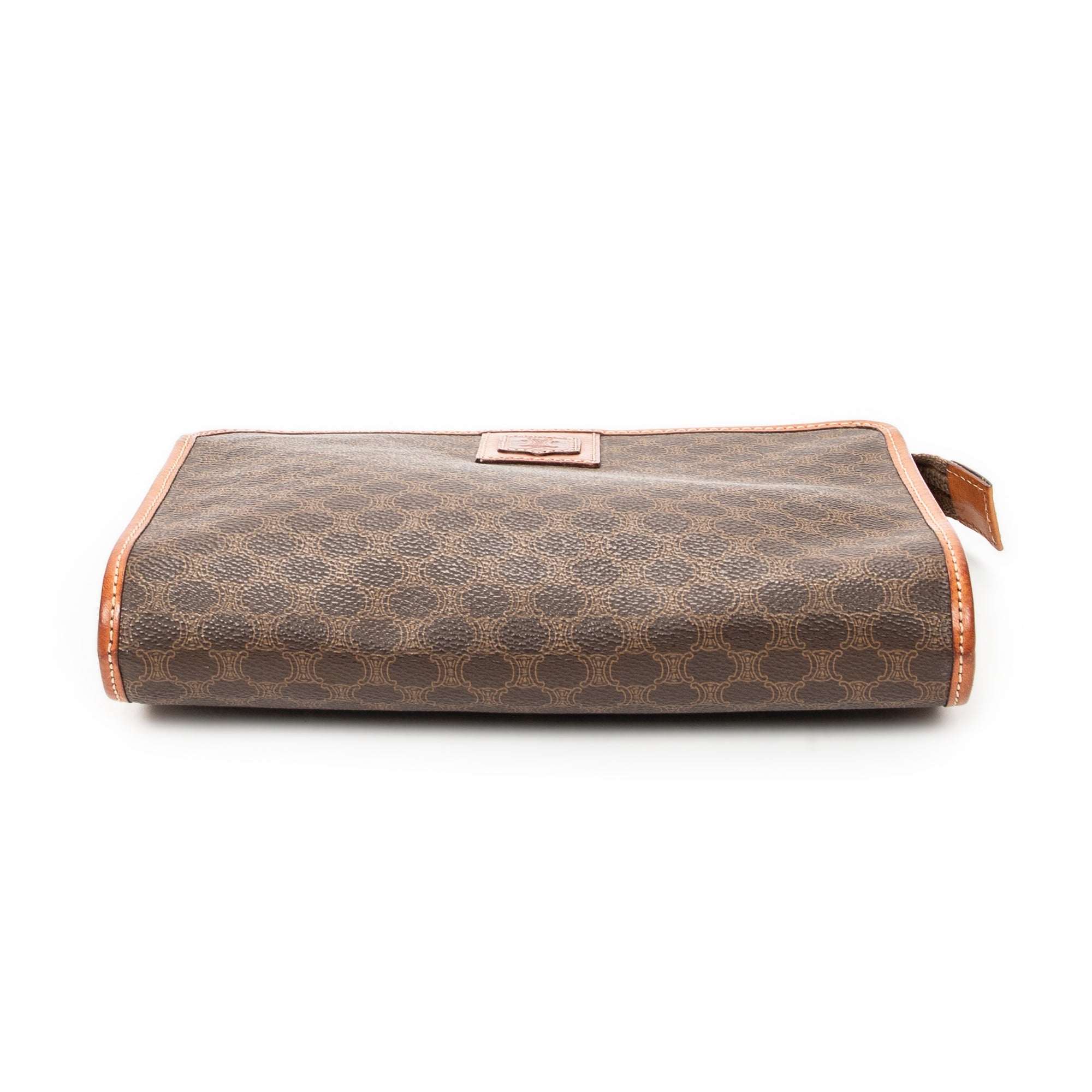 Clutch Vintage Clutch Brown Macadam Coated Canvas