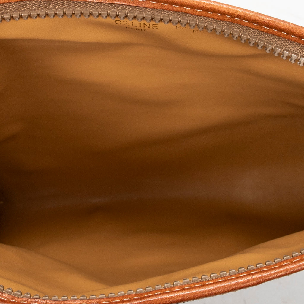 Clutch Vintage Clutch Brown Macadam Coated Canvas