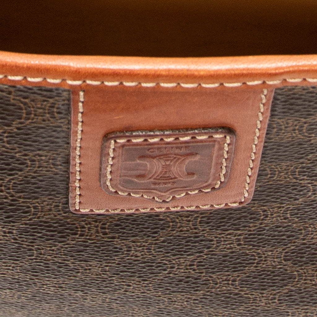 Clutch Vintage Clutch Brown Macadam Coated Canvas