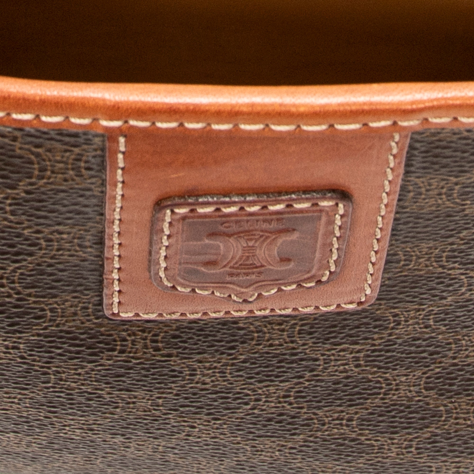Clutch Vintage Clutch Brown Macadam Coated Canvas