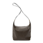 Shoulder Bag Vintage Shoulder Zip Hobo Black Macadam Coated Canvas